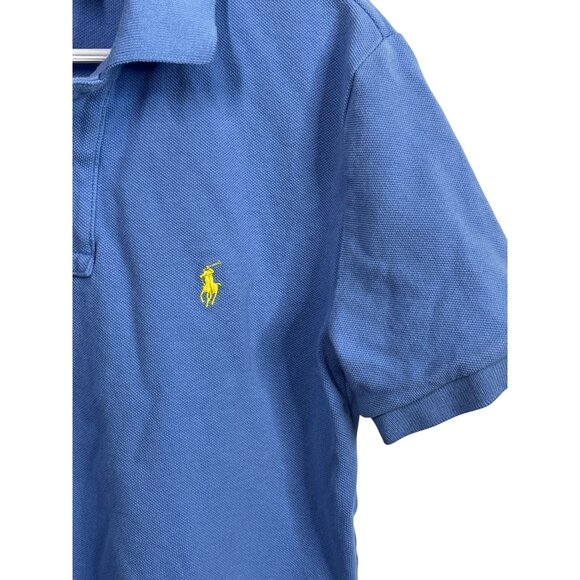 Ralph Lauren Boys Polo Shirt Size S 8 Blue Cotton Short Sleeve Preppy Casual Top - Picture 5 of 10